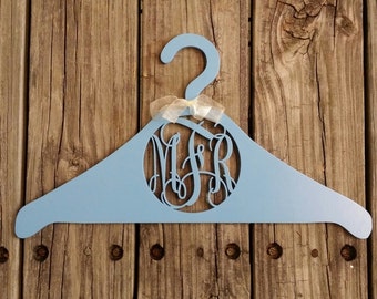 Monogram Hanger - Personalized Wedding Dress Hanger - Monogram Hanger For The Bride - Bridesmaids Gift