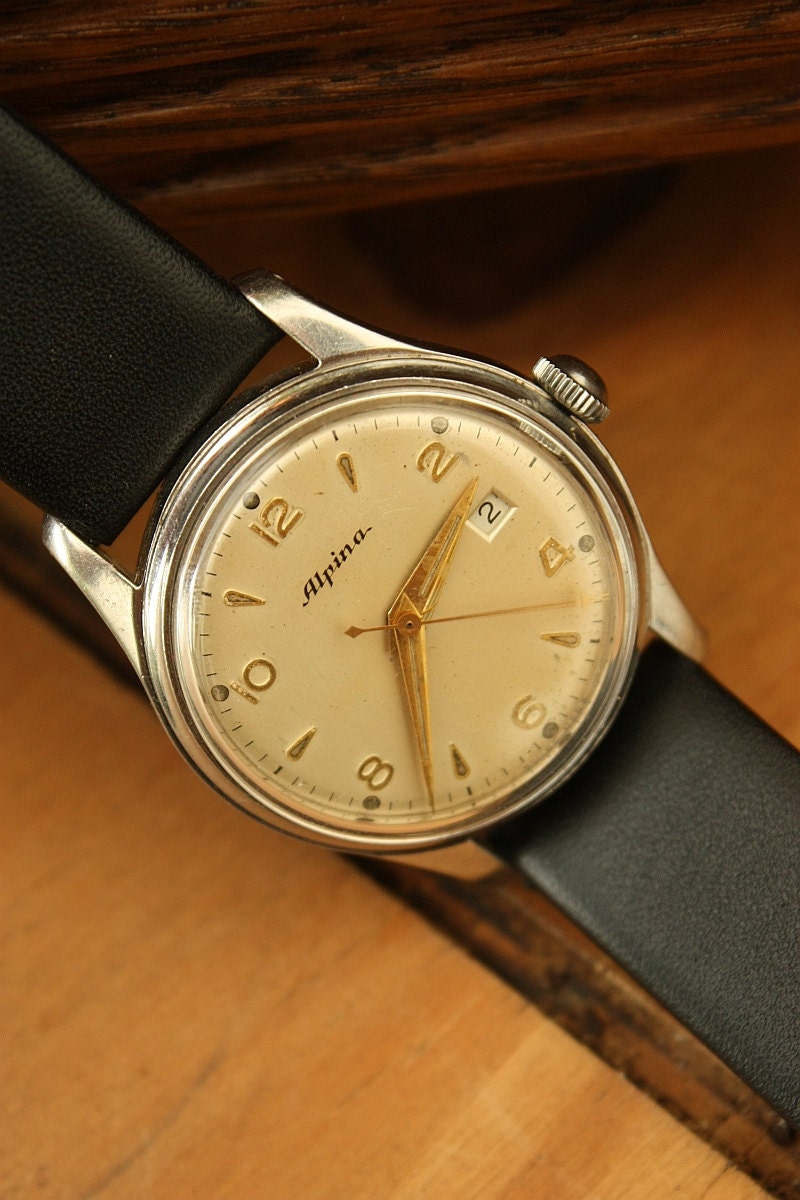 Vintage Alpina watch in Stainless Steel case, classic  