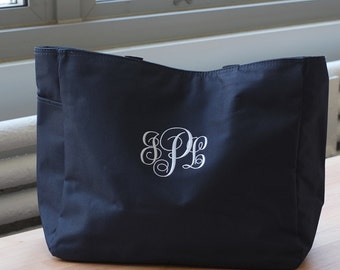 Monogram Tote Bag, Bridesmaid Tote, Monogrammed tote bag weekend Bag, Bridal party gift bag, personalized tote, monogram bridesmaid gifts