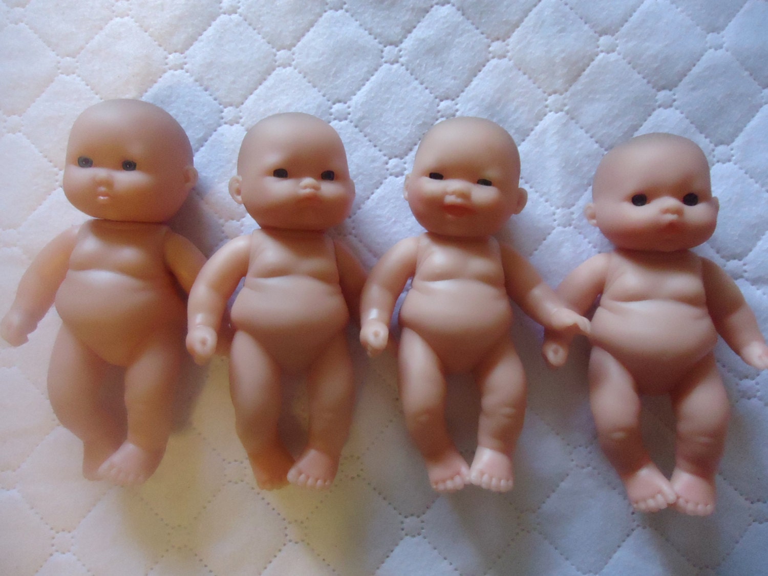 Soft Vinyl Small Baby Dolls / Craft Supply / 4 by ChicEventsDecor