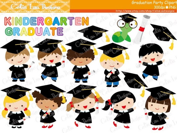 Graduation Party Clipart Graduate boys and girls Clip art