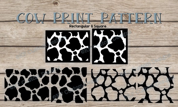 Download Cow Print Pattern Cut File SVG Personal Use Only