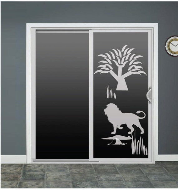 Lion Glass Door Decals Sliding Door Decal Door By RoomsByAngie   Il 570xN.780623182 76qo 