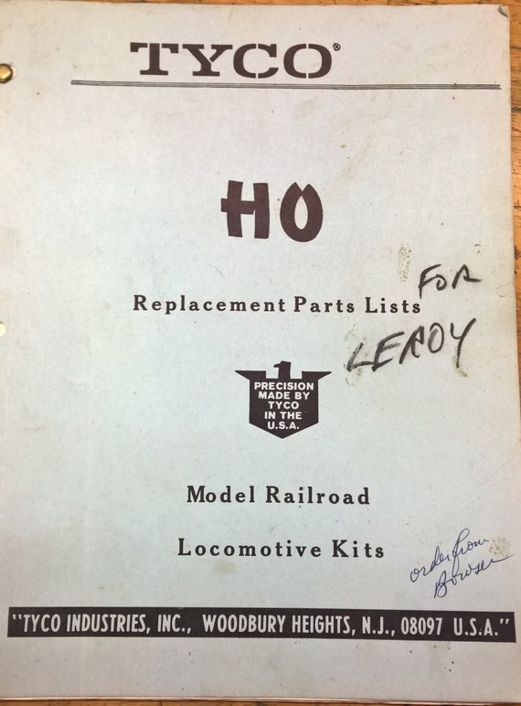  HO Replacement Parts Lists, Model Railroad Locomotive Kits on Etsy
