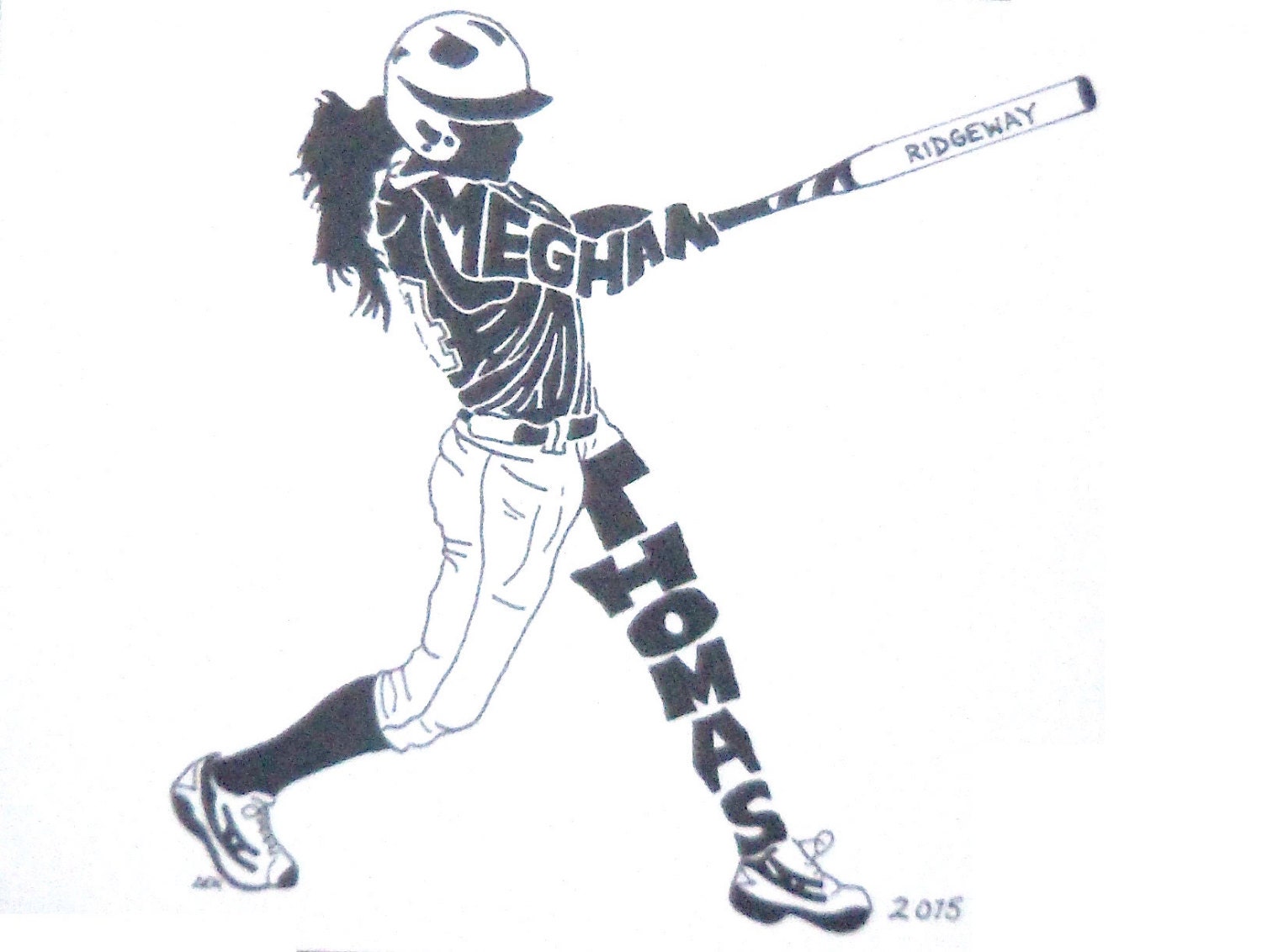 Women's Softball Silhouette