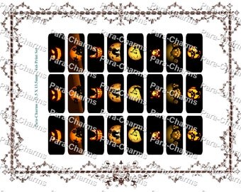 Halloween Dog Tag Like - 13.5x31.5mm template Instant download