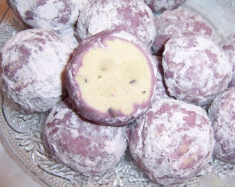 Lavender Tea Cakes, Tea Cookies 2 dozen, Butterballs,Gourmet Cookies