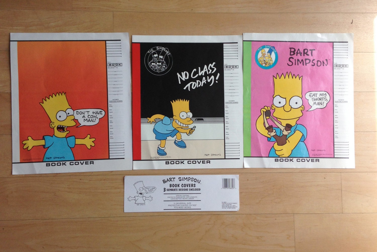 The Simpsons Vintage Book Covers Set / Bart Simpson from ...