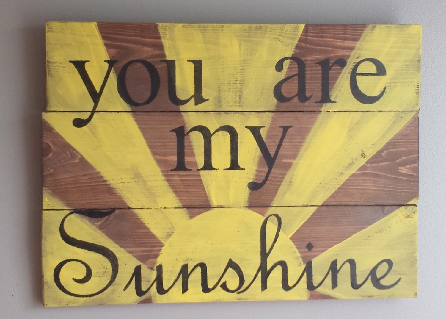 You Are My Sunshine In Sign Language You are my sunshine reclaimed wood sign for nursery boys