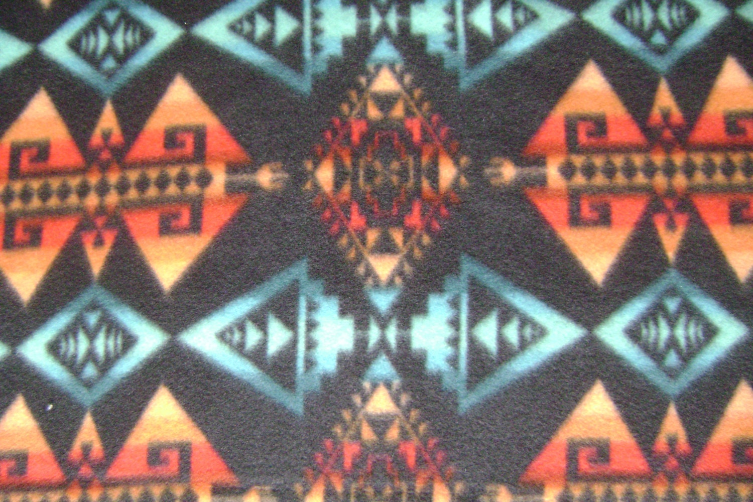 Native American Print Fleece Fabric by the yard
