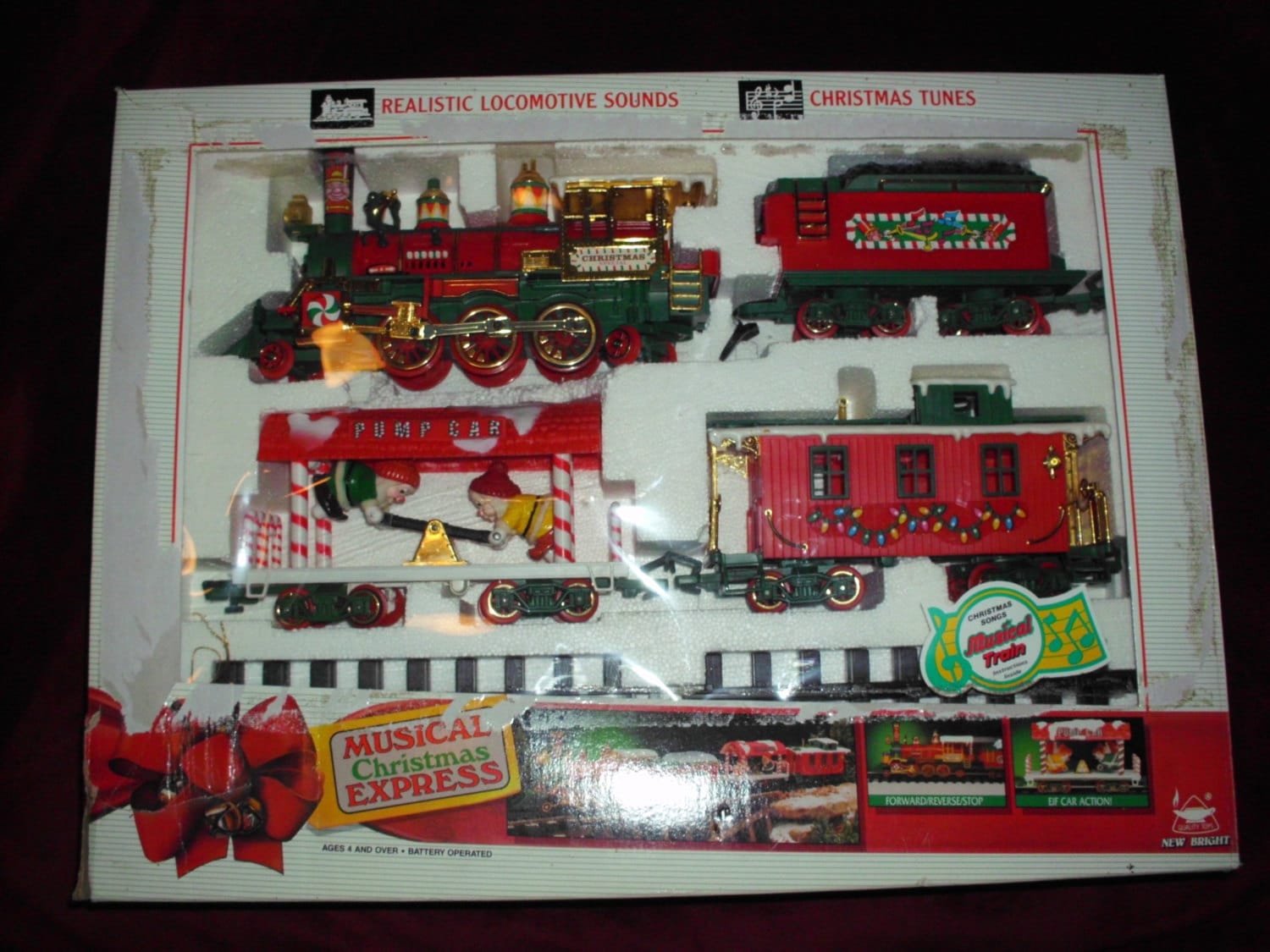 musical christmas express train set