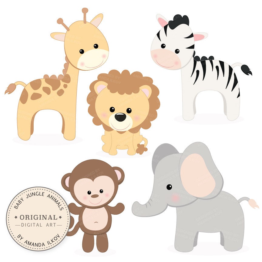 free baby shower animal clipart - photo #7