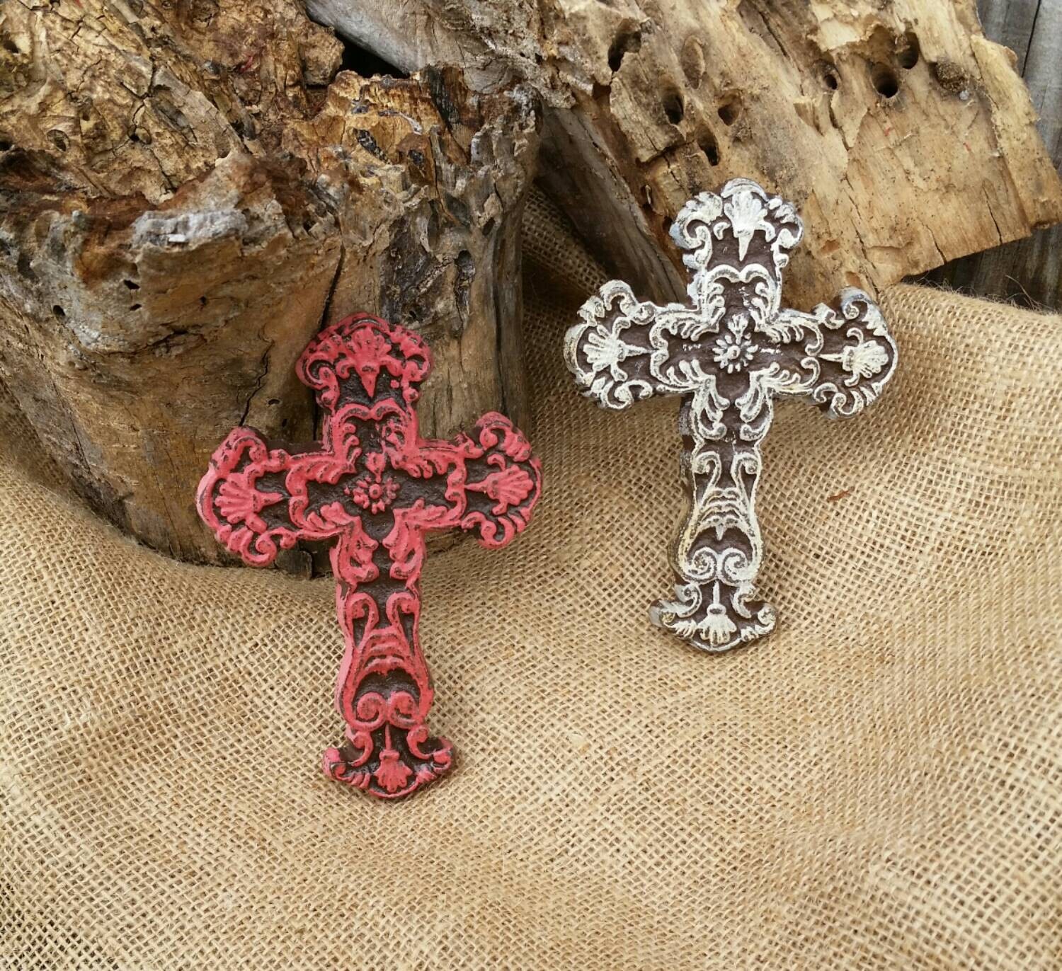 wall cross metal cross small cross cast iron cross ornate