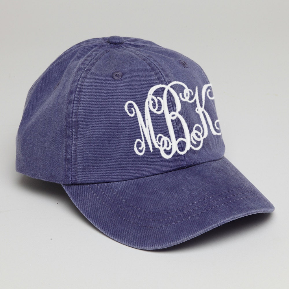 Purple Monogrammed Baseball Cap for Ladies-Pigment Dyed Hat