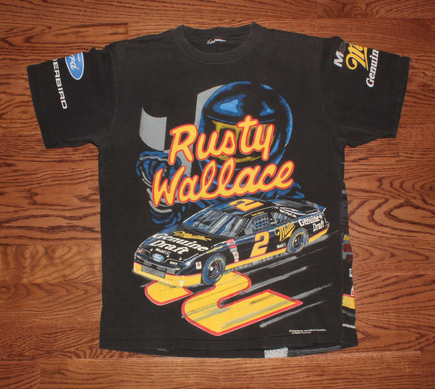 rusty wallace t shirt vintage