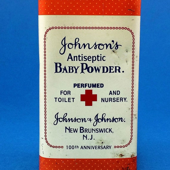 Vintage Johnson and Johnson Antiseptic Baby Powder by CarysKools