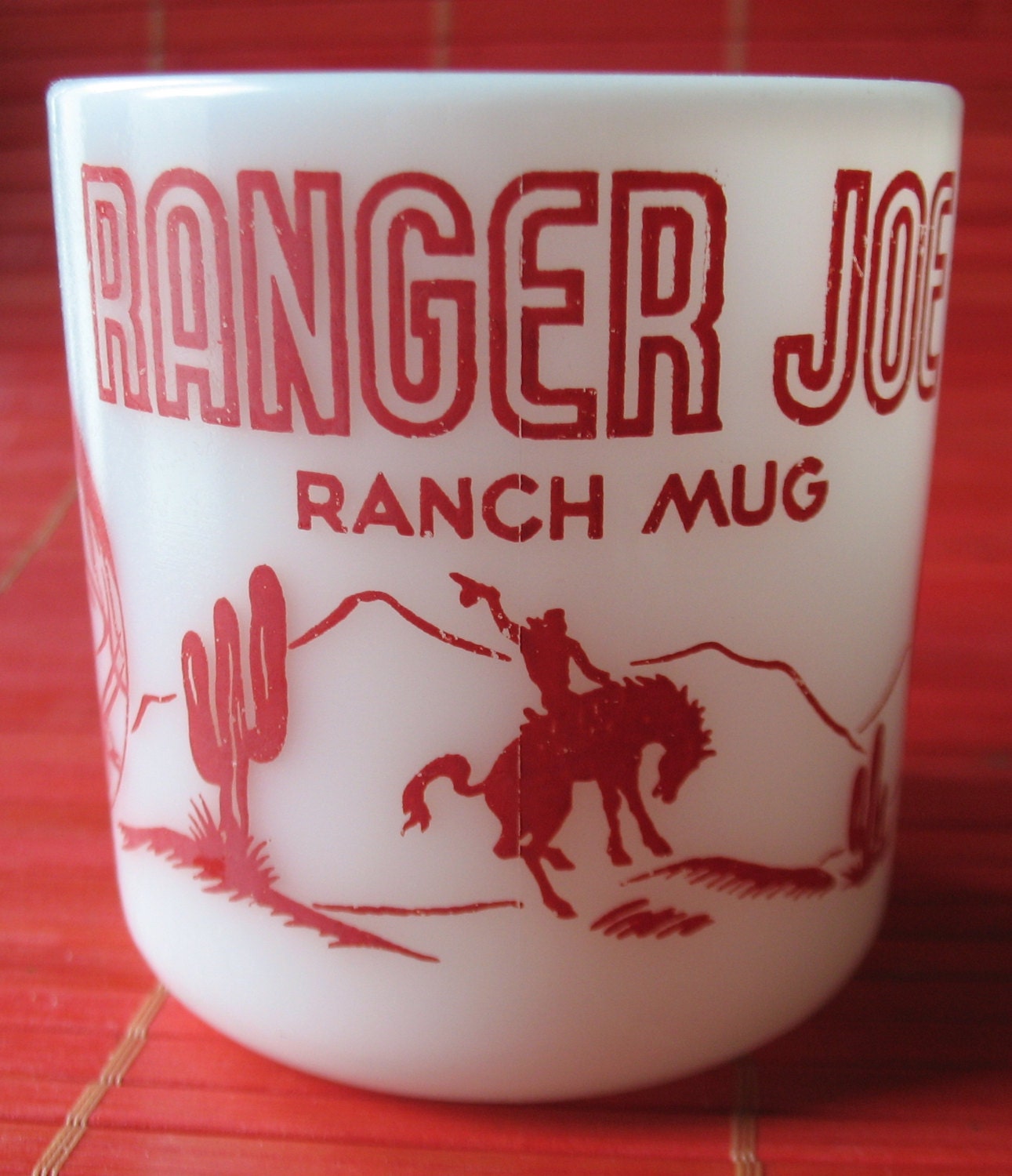 Vintage 1050’s Ranger Joe Mug by Hazel Atlas Glass Co. (B57) Haute Juice