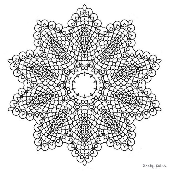 Download 218 Printable Intricate Mandala Coloring Pages by KrishTheBrand