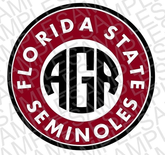 Download FSU Seminoles Inspired Monogram Frame Decal by ...