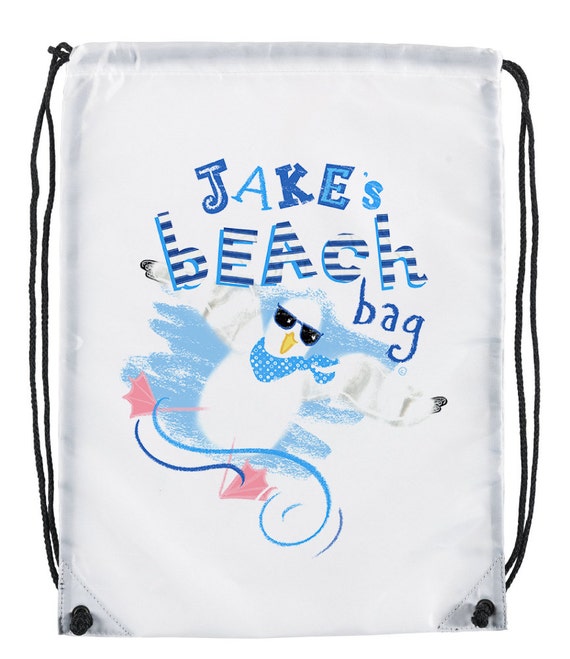 Personalised Boys Beach Bag Childs Kids Holiday Accessory Hand Luggage ...