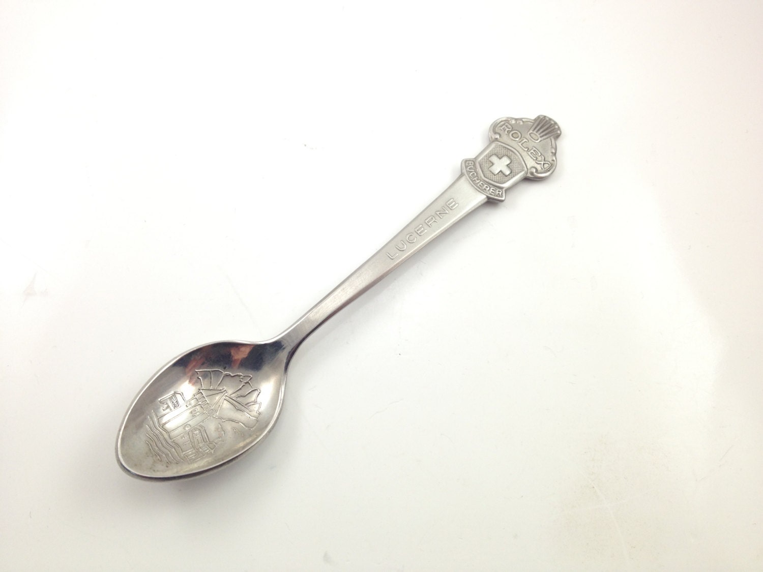Rolex Engraved Baby Spoon Lucerne Bucherer of by HawkinsJewelry