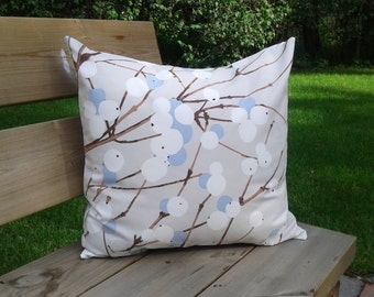 Pillow cover made from Marimekko fabric Lumimarja, cushion or throw pillow cover, pillow sham, modern Scandinavian Design