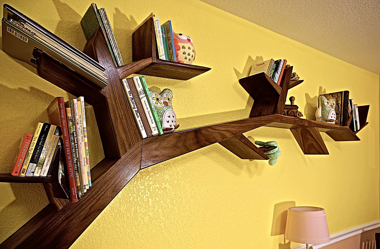 Tree Branch Book Shelf by aceWoodCreations on Etsy