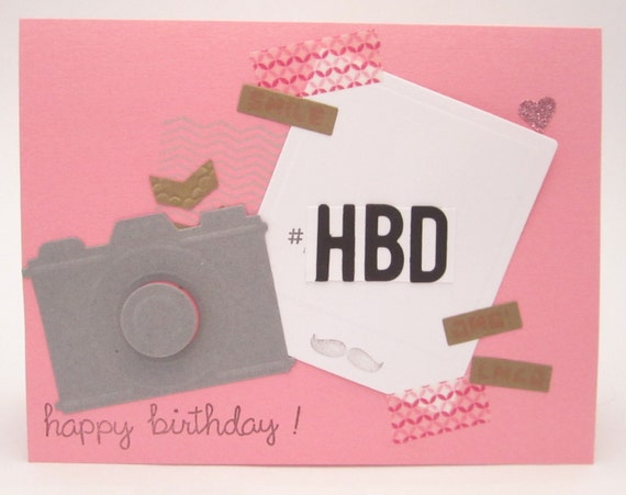 Happy Birthday to the photographer Camera and Polaroid