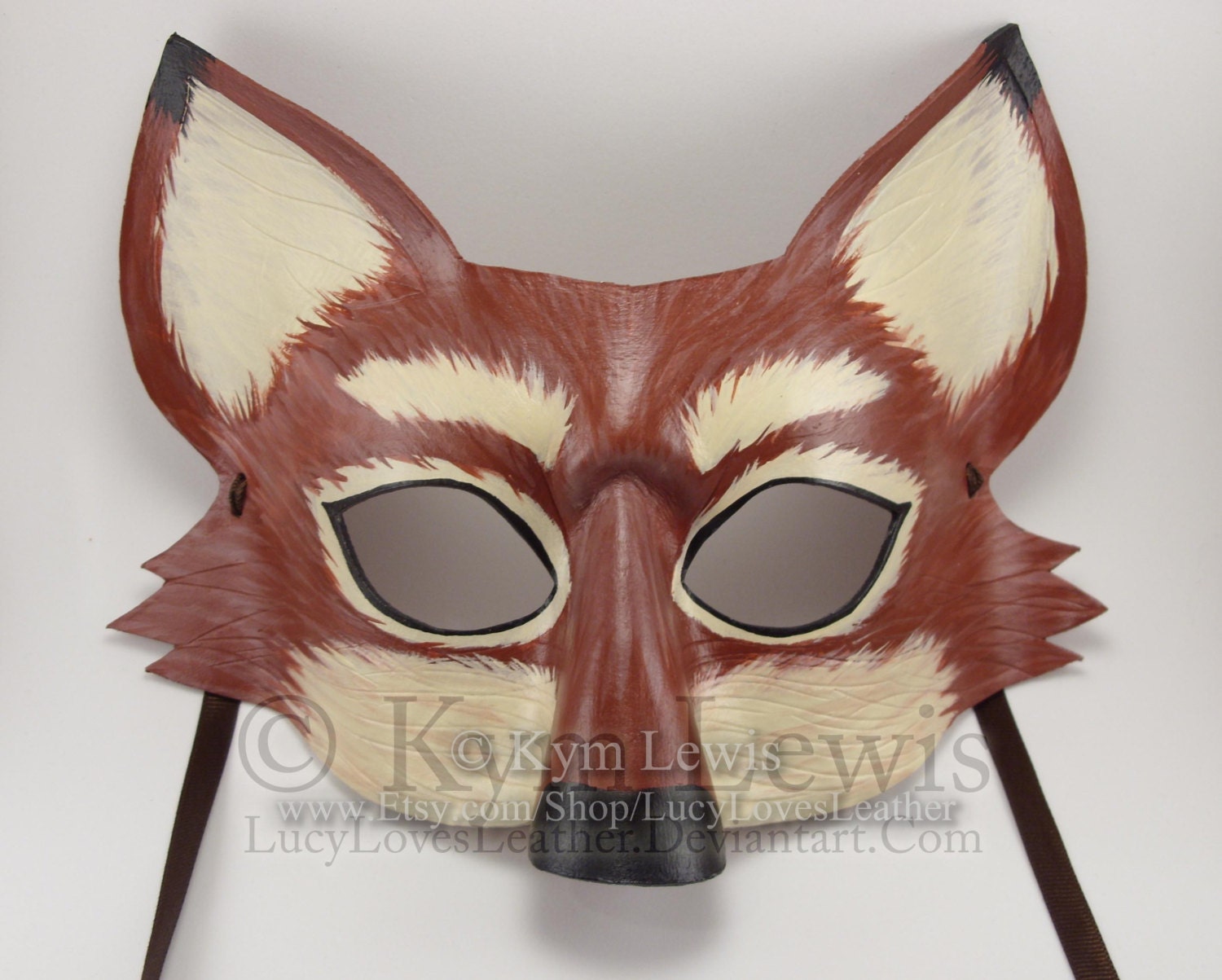 Fox Mask Masquerade Mask Masked Ball Animal Mask Handmade