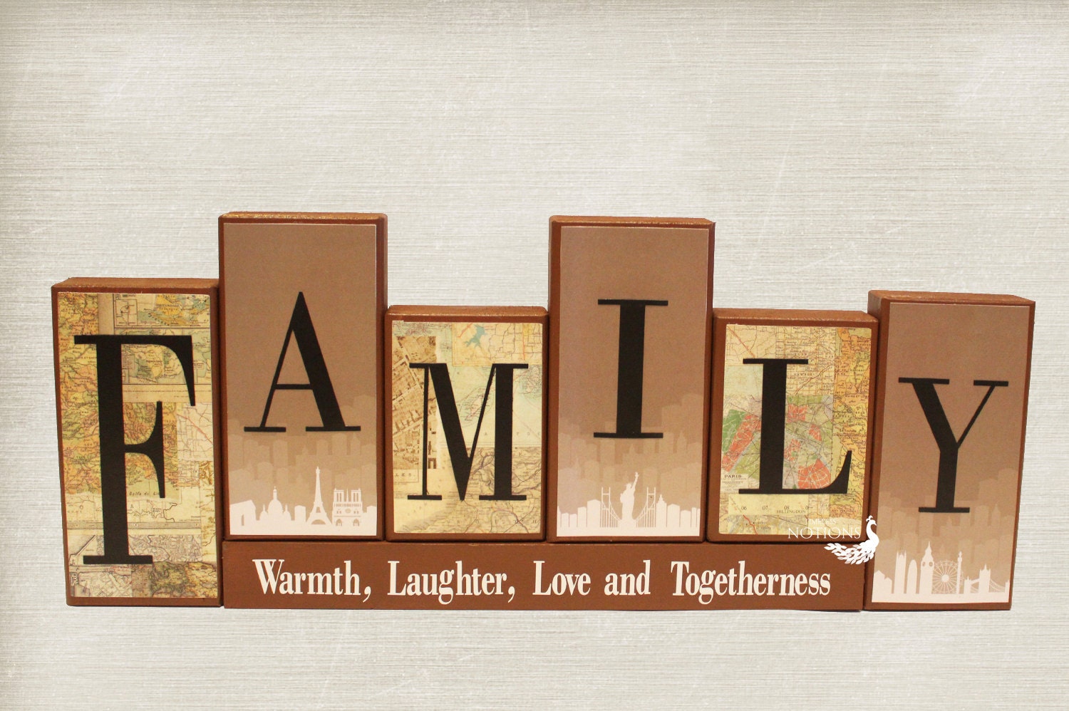 Custom Decorative Wooden Family Blocks New Home By TimelessNotion   Il Fullxfull.760446014 Nwo9 