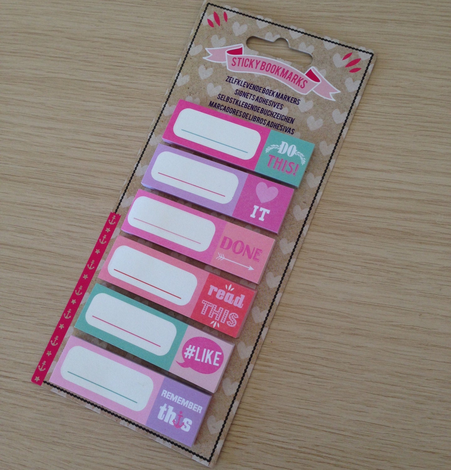Set of 6 sticky notes / bookmarks SN02