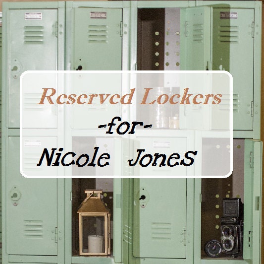 RESERVED for Nicole*****Vintage Mint Green Box Cubby Lockers Haute Juice