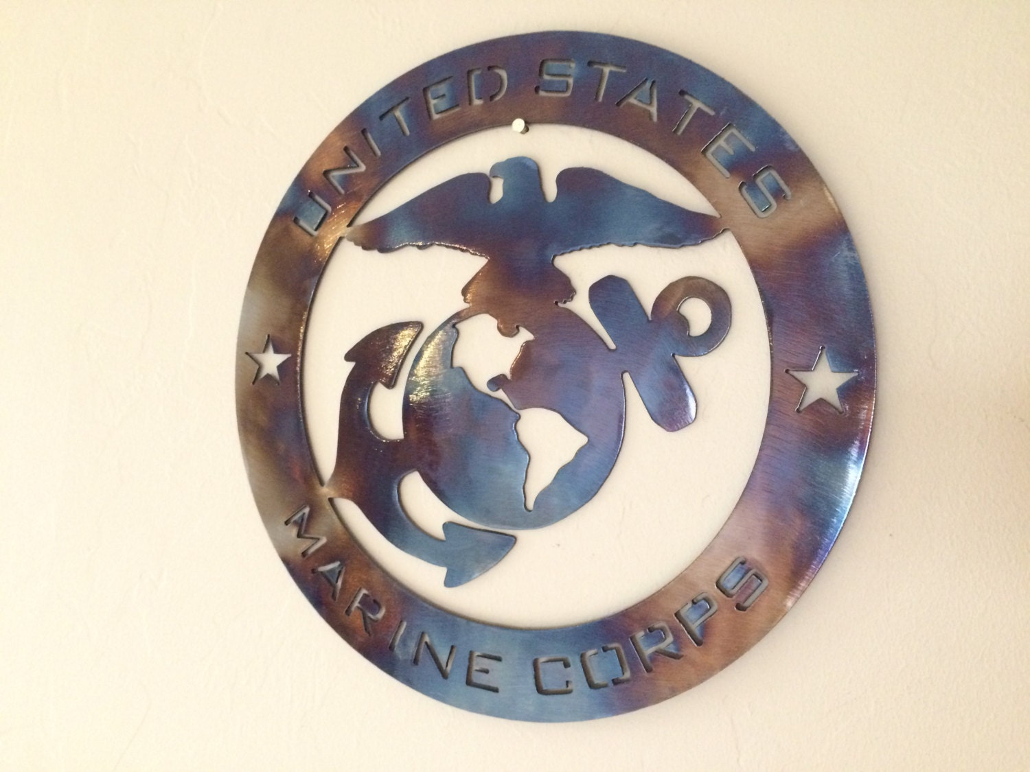 US Marine Corps USMC Metal Wall Art Decor