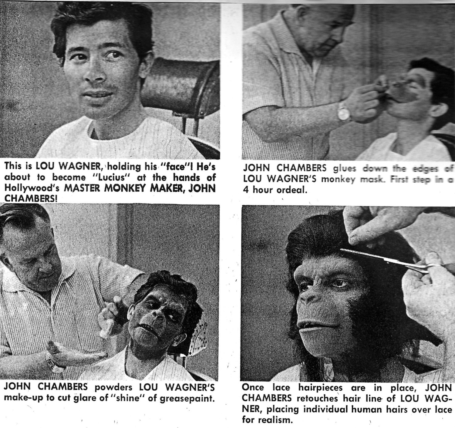 Lou Wagner Lucius in the Planet of the Apes autograph Hand