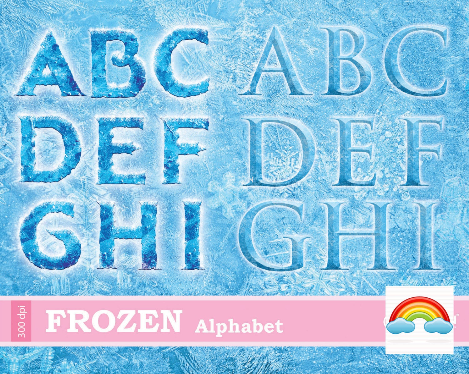 Elsa Birthday Frozen Alphabet Clipart By Ryandigitalphoto On Etsy