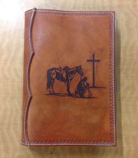 Handcrafted Laser Engraved Leather Bible by MyBrandedCreations