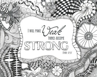 serenity prayer coloring page