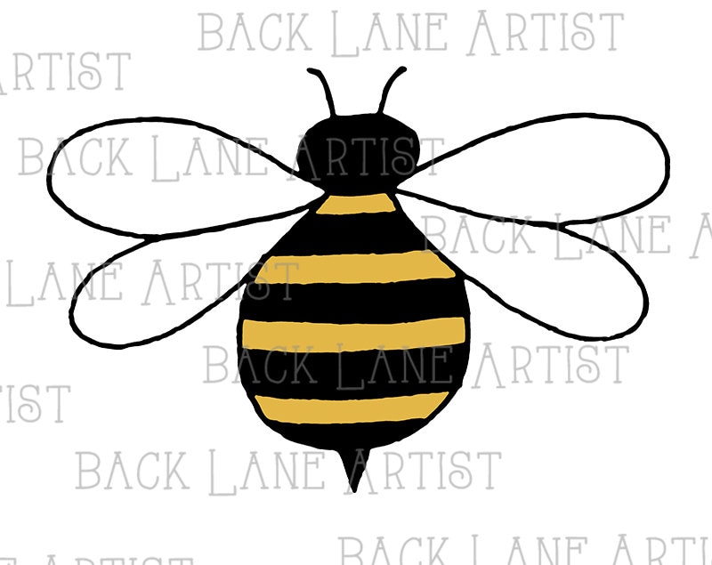 clip art bee line drawing - photo #41