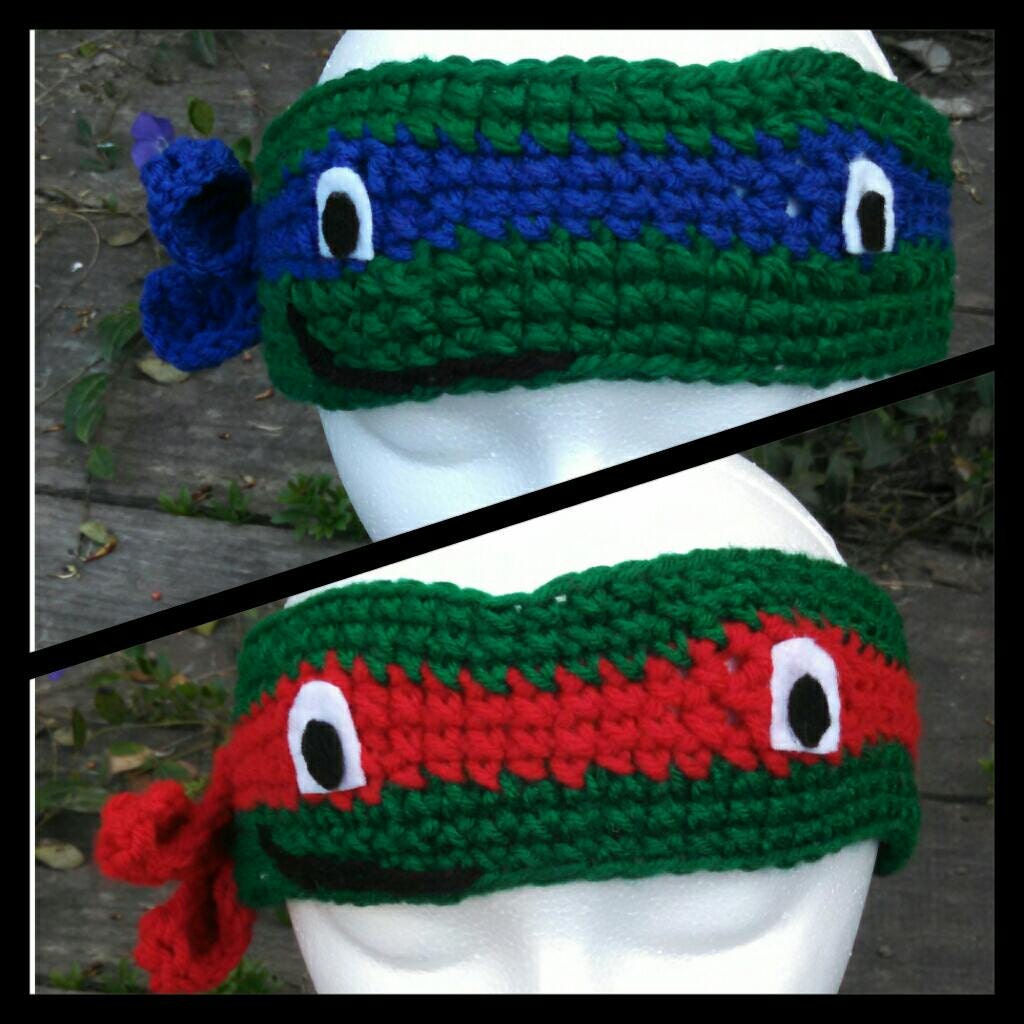 Ninja Turtle inspired headband/ Raphael/ Leonardo/ by WindWear