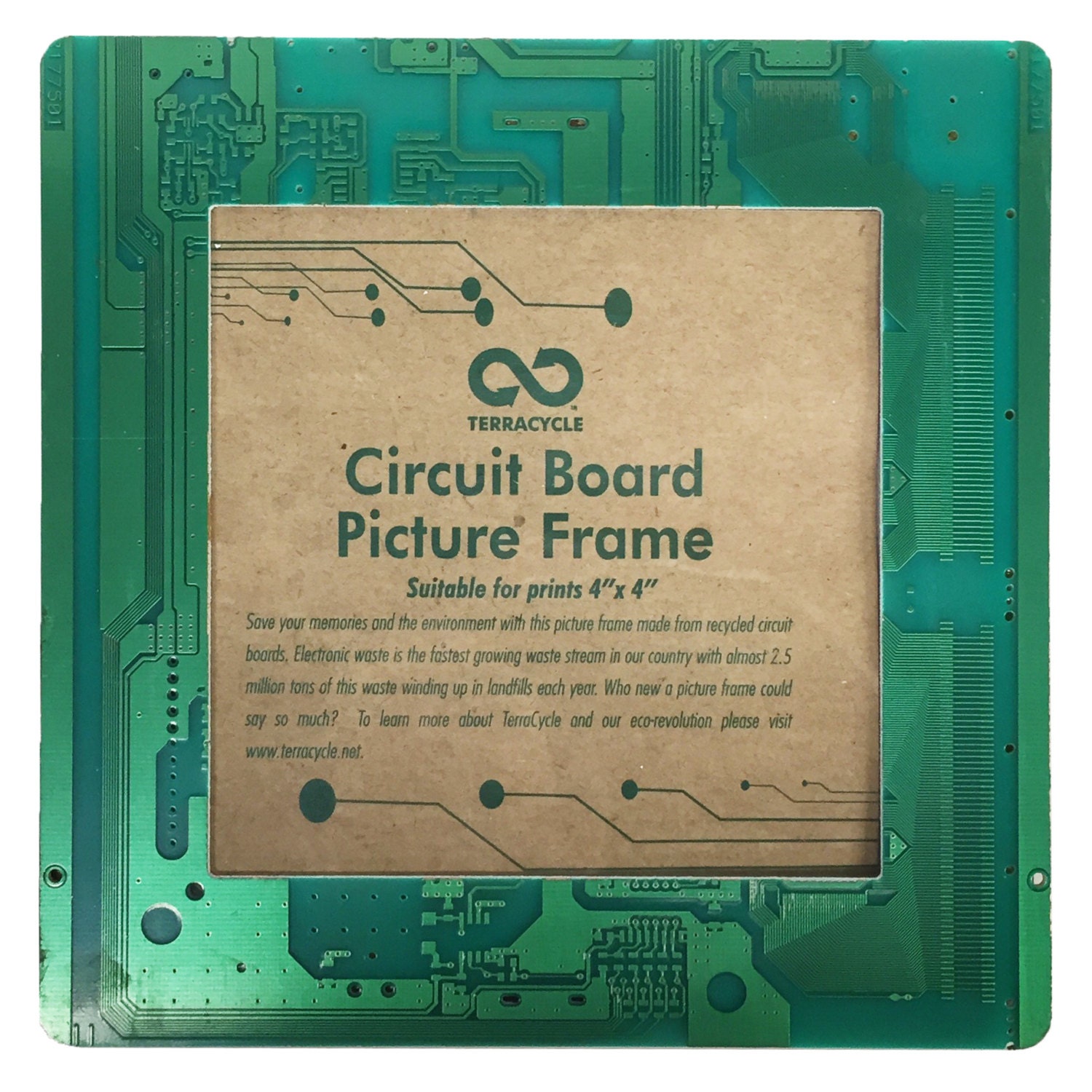 Circuit board picture frame by TerraCycle on Etsy
