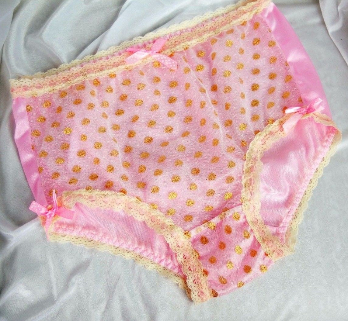 Sissy Brief High Cut sheer front Shiny NYLON back by PantieHeaven