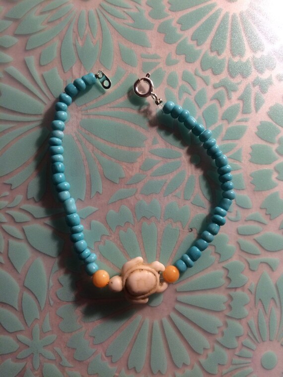Turtle bracelet by jessnoellecrafts on Etsy