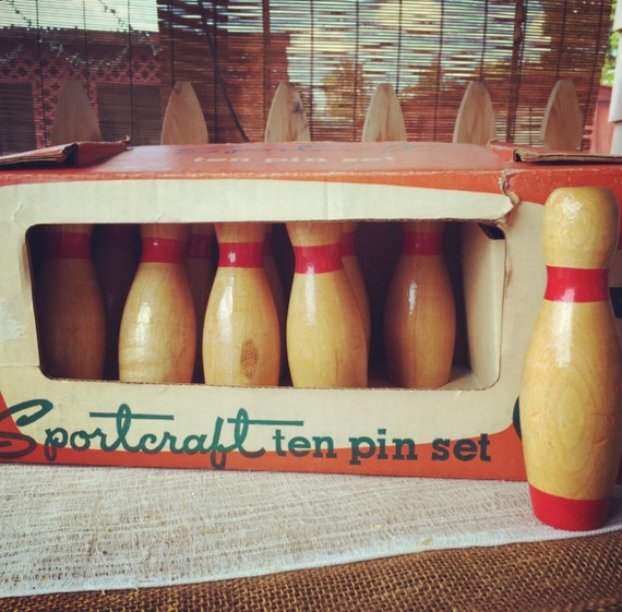 large ten pin bowling set