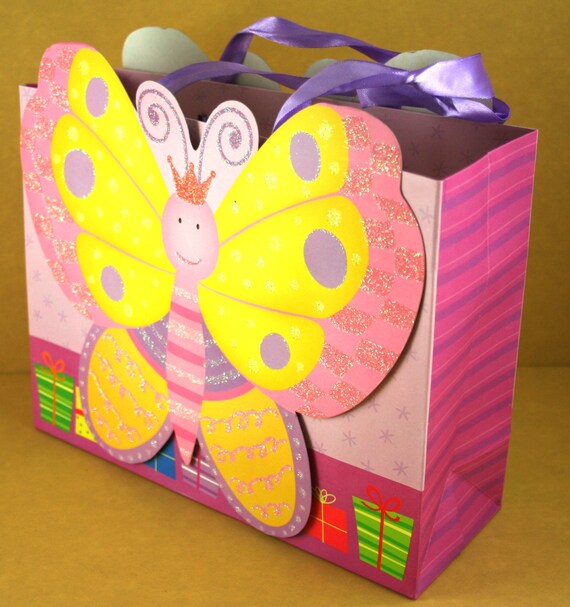 BUTTERFLY Party BAG Quality paper gift bag by Dreampartycreation