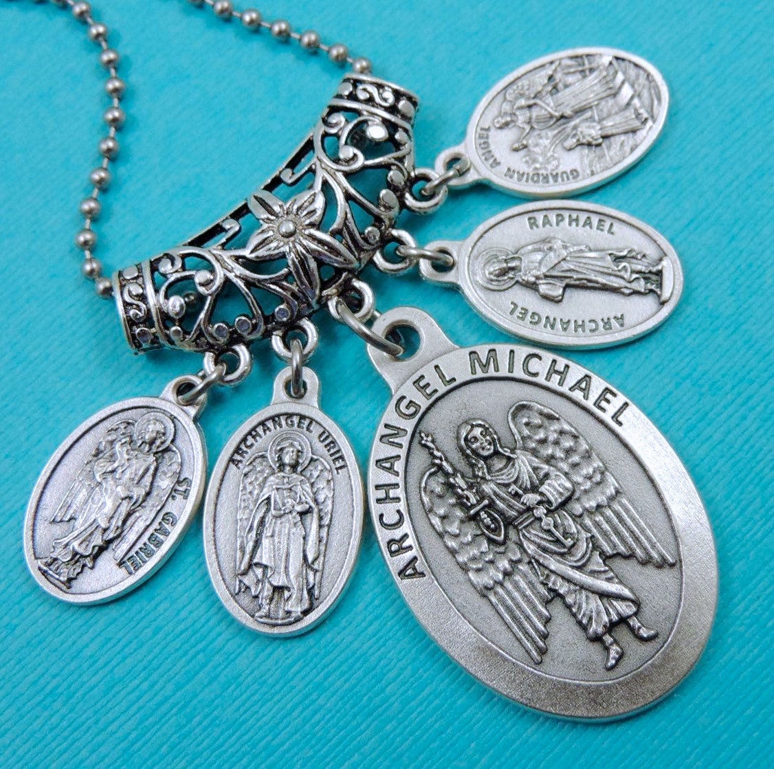 Archangel Protection Necklace Archangel Michael by DeDesBoutique