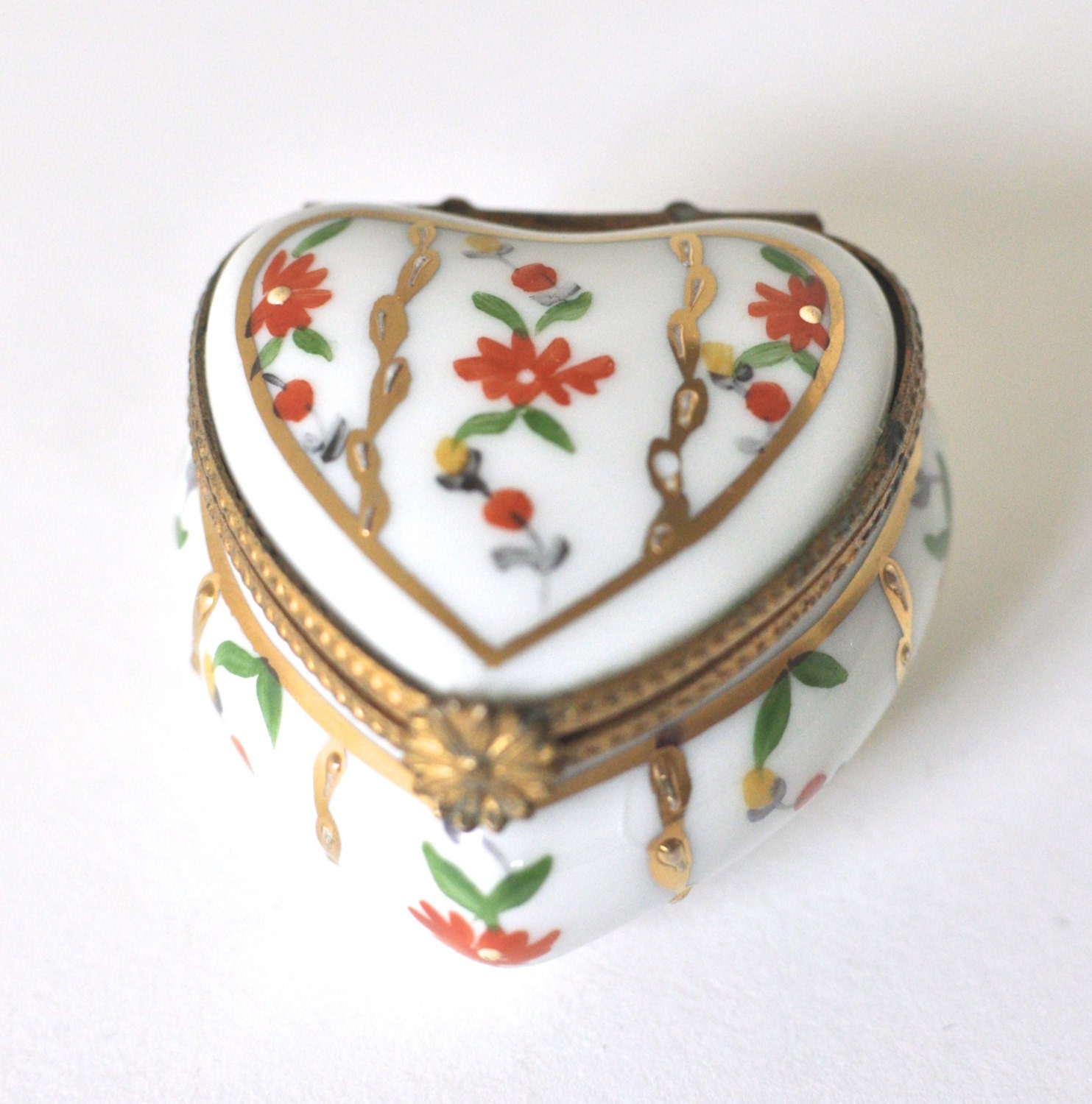 Antique Limoges Porcelain Box
