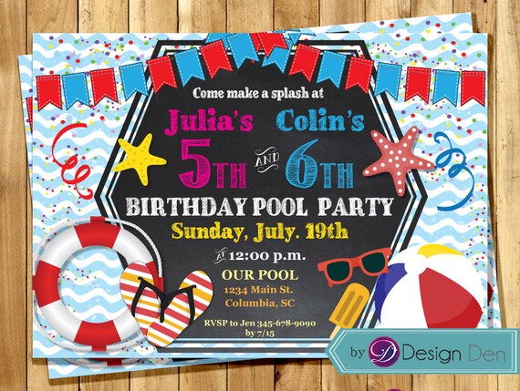 Joint Kids Party Invitations 8