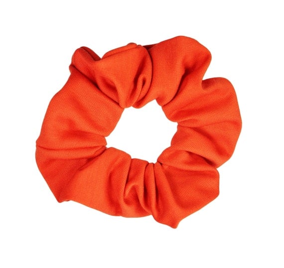 Scrunchies Orange Full & Fluffy Free Shipping Ponytail