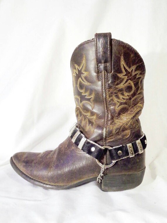 leather boot straps