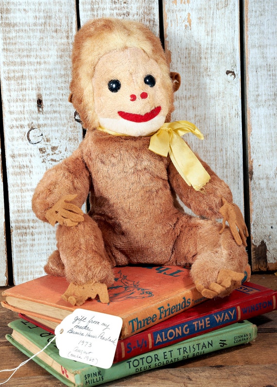 1960's stuffed monkey